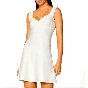 NWT Herve Leger Icon Flared Body-Con Minidress XXS